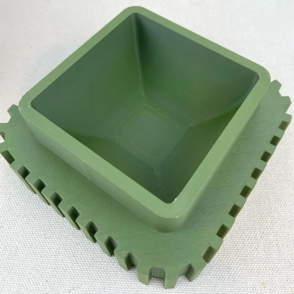 Modern Geometric Planter Striped Planter Pot with Drainage, Indoor Flower Pot